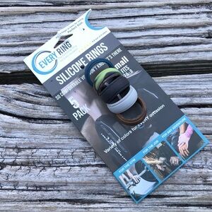 NEW Every Ring Silicone Rings 5 Pack Small Fits Ring Size 7.5-8 Color Variety